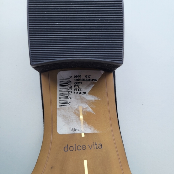 Dolce Vita Rilee Suede Open Toe Low Block Heel Slide - Picture 7 of 8